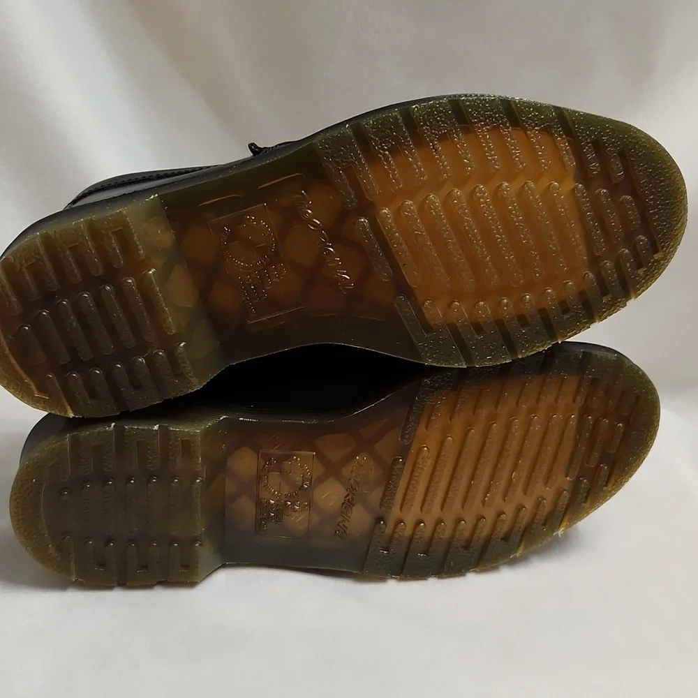 Dr. Martens Adrian Tassel Leather Casual Black Loafers (Uni M Size 7, W Size 8) - Picture 12 of 14